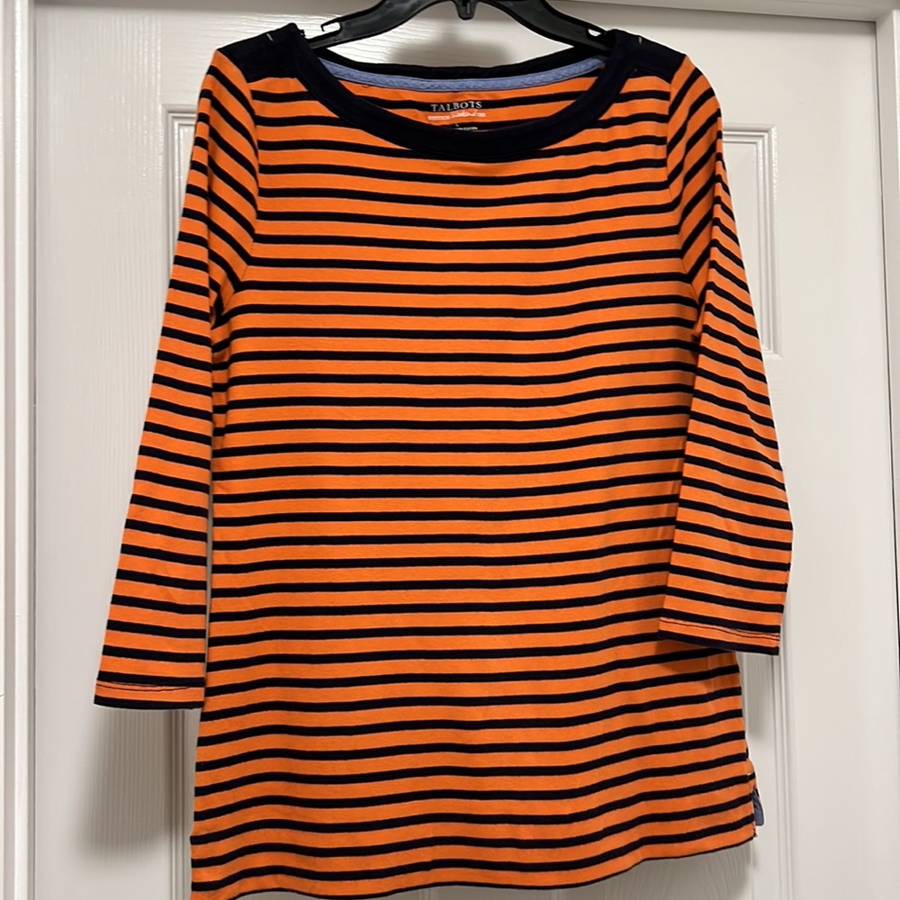Talbots Striped Weekend Tee